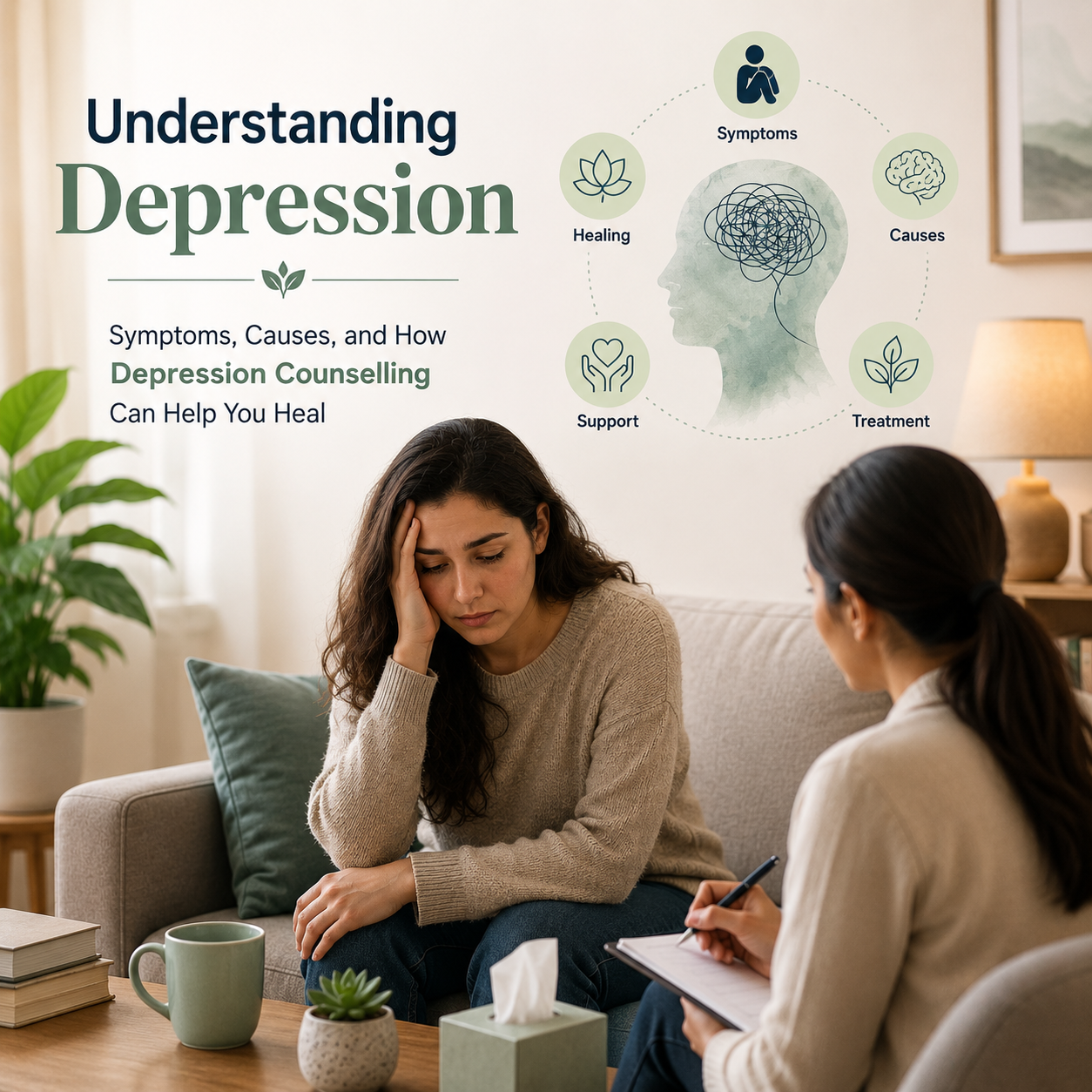Understanding Depression: Symptoms, Causes, and How Depression Counselling Can Help You Heal